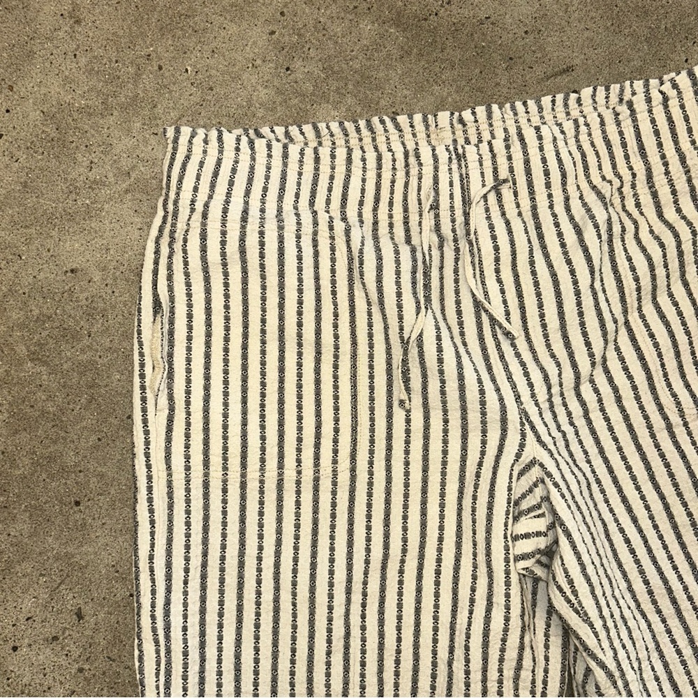 AE Pull On Stripe Pant XL High Waisted Paperbag - Picture 6 of 10